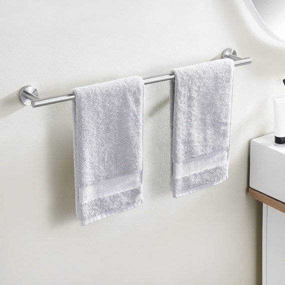 Bathroom Towel Bar 28 Inches Bath Towel Rack for Bathroom Towel Holder SUS304 Stainless Steel Brushed Finish, A2000S70B-2